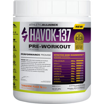 Havok-137 Pre-Workout - Tangerine Peach Tangerine Peach | GNC